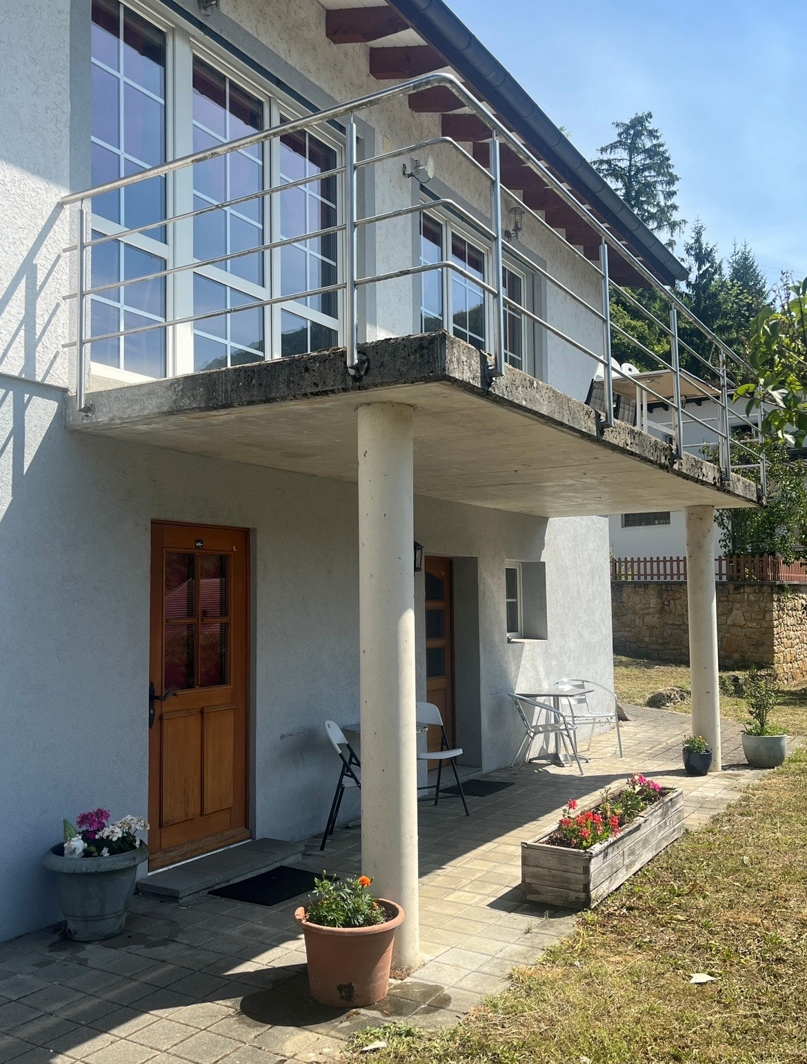 Villa with balcony and terrace